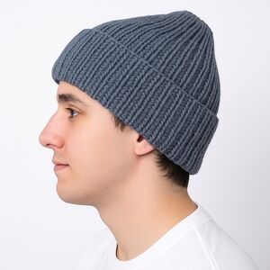 Hand Knit Mens Toque OSFM New